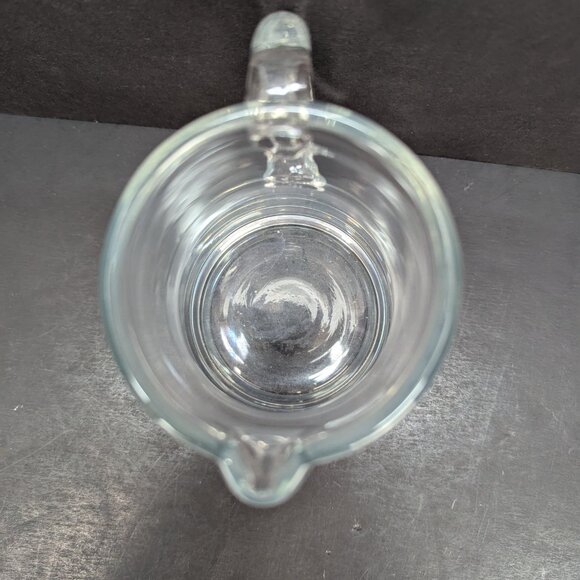 Vintage Tumble Up Clear Heavy Glass Bedside Water Pitcher 16 Oz No Cup - Picture 7 of 8